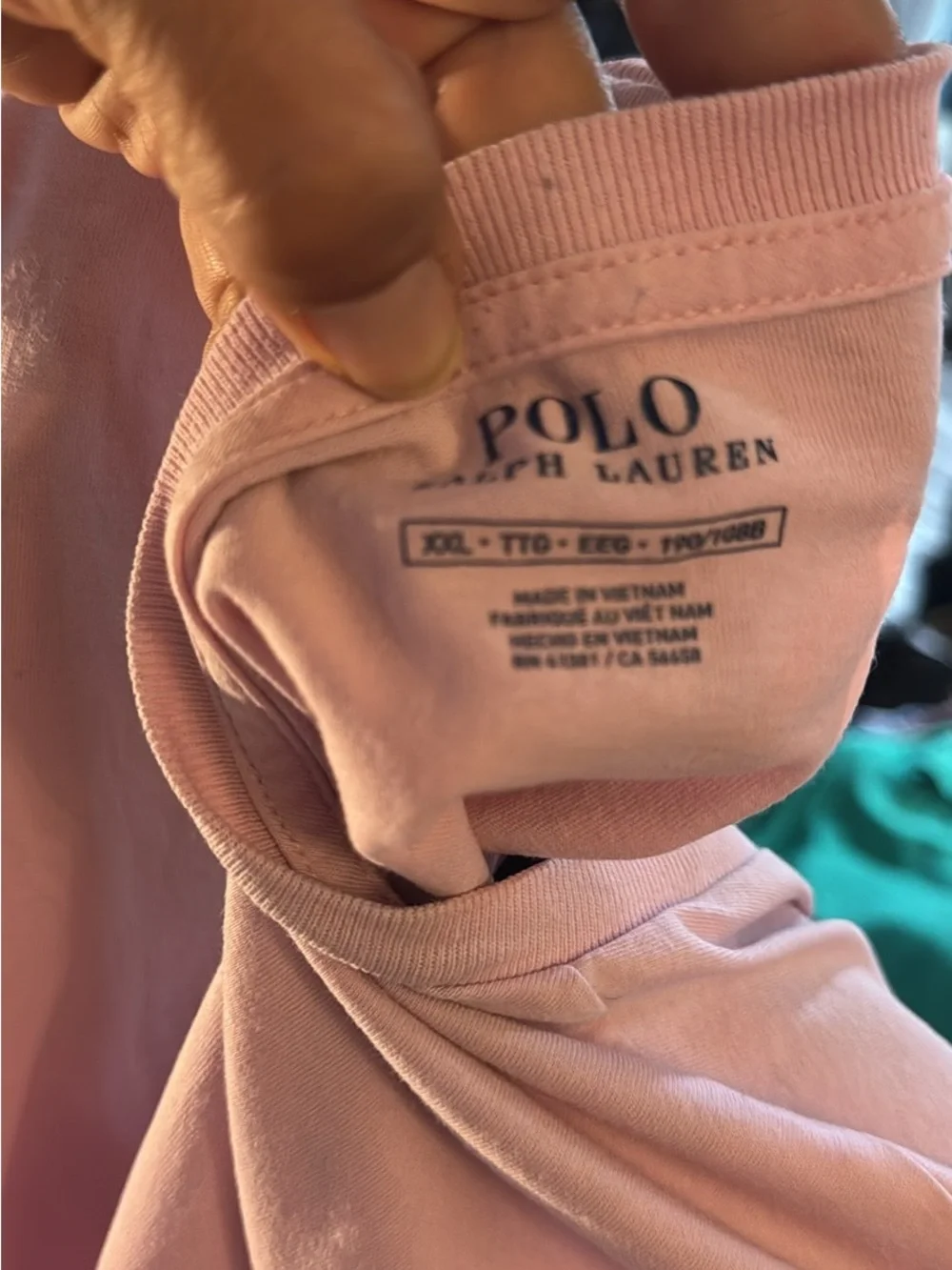 Polo by Ralph Lauren Light Pink Crewneck Tee